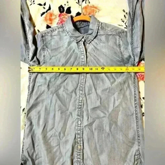 Vintage Gap 1969 Lyocell Chambray Button Down Shirt Women's‎ Size Small - Picture 7 of 8
